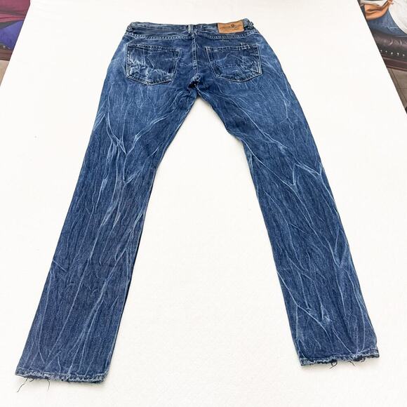 PRPS Men's Distressed Denim Jeans Japanese Salvage E65P76BX Size 31 - Picture 3 of 7